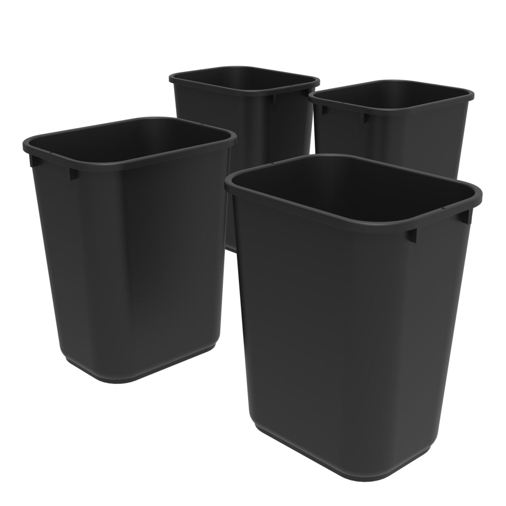 Corbeille à papier Storex - 39 L - Noir