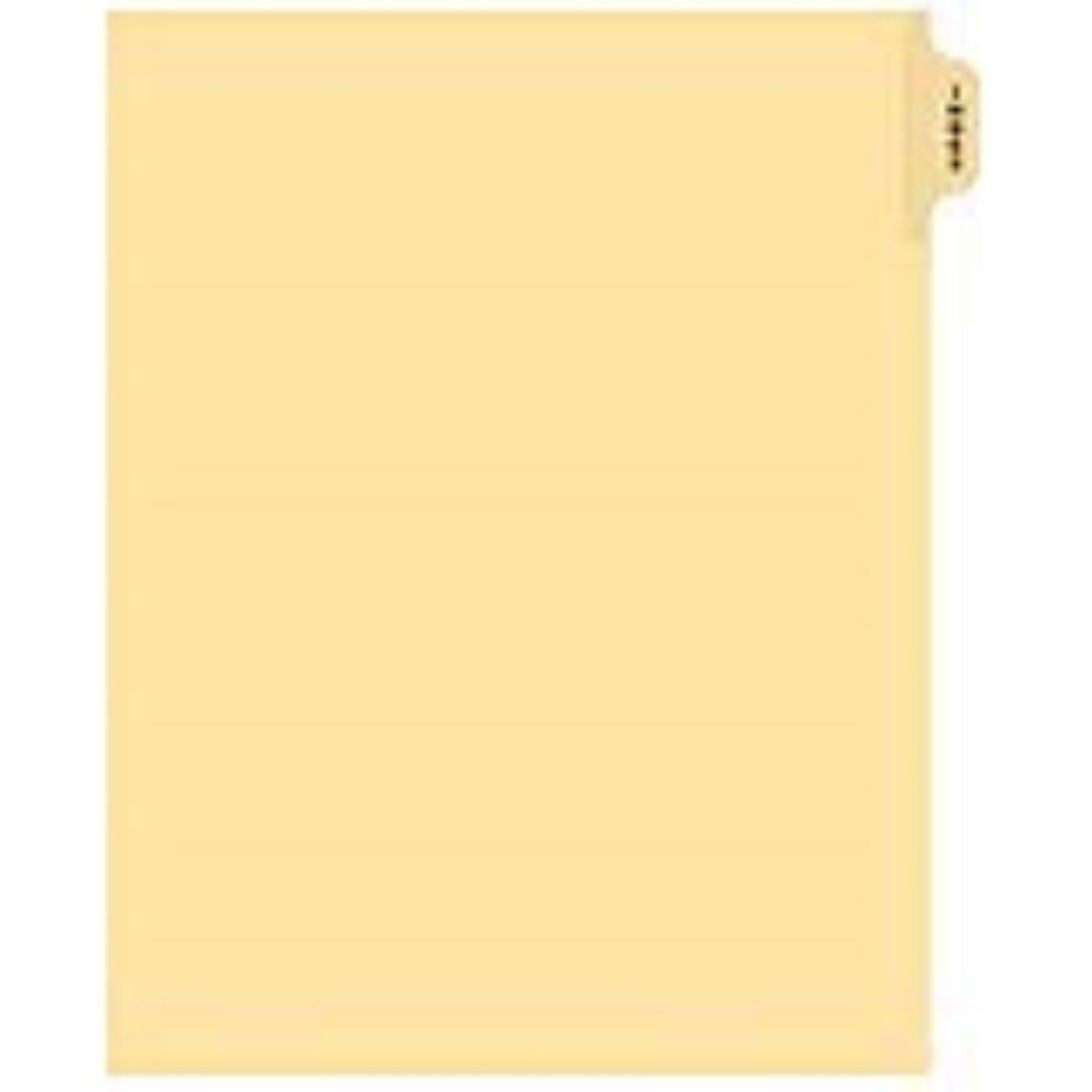 Legal Exhibit Dividers Buff # index, Letter Size, Pack of 25