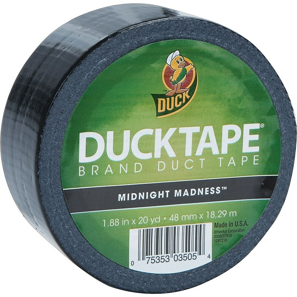 Ruban adhésif couleur Duck Tape, Midnight Madness (noir)
