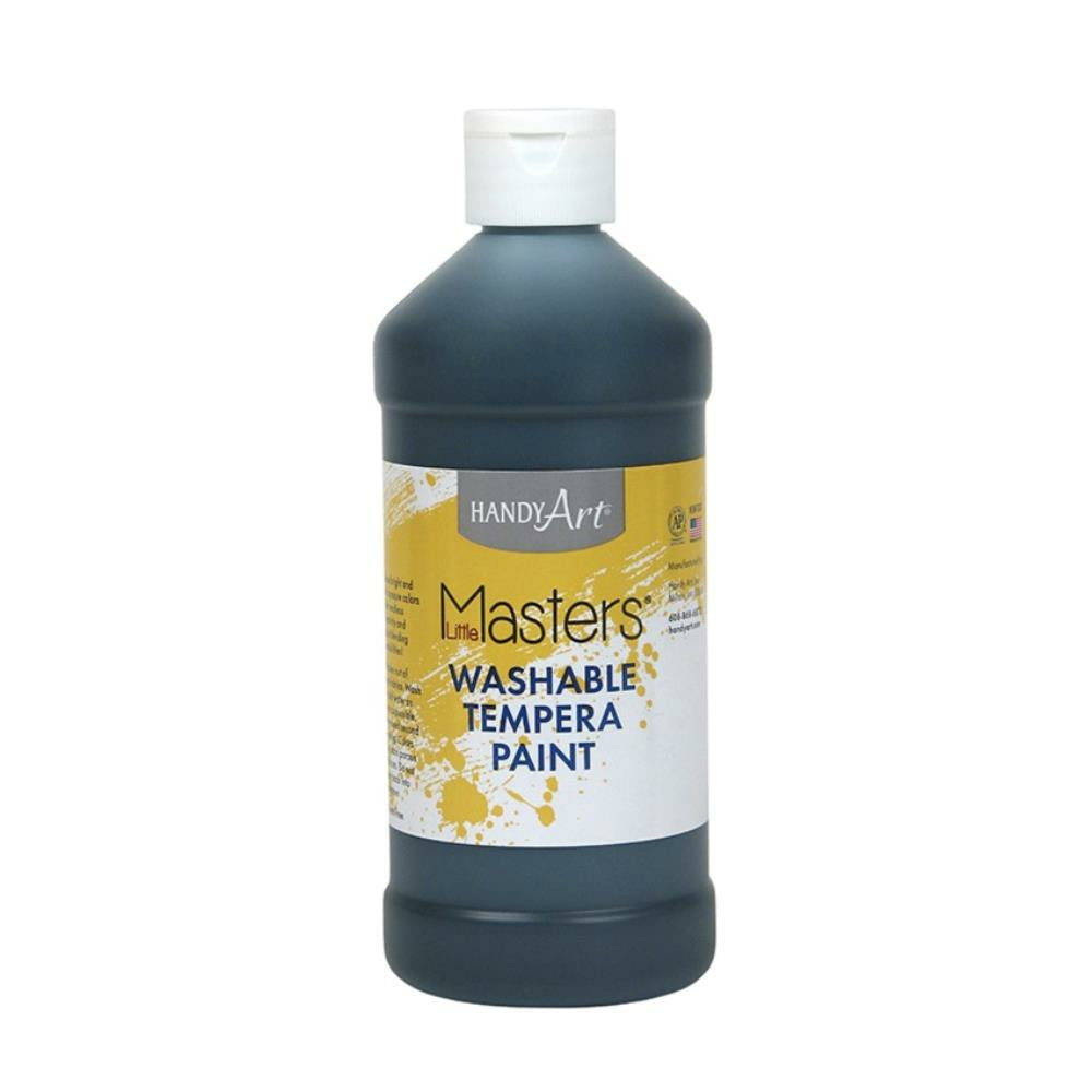 Little Masters Washable Tempera Paint - 473 ML- Black