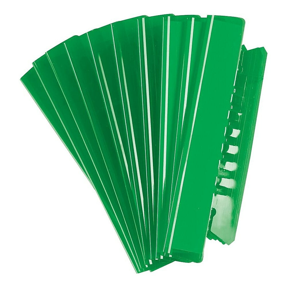 Languettes flexibles Pendaflex vert vif - 2 po - paquet de 25
