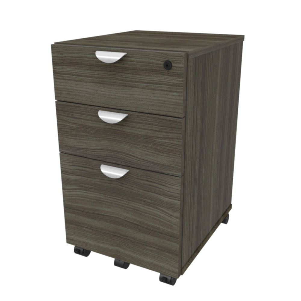 Socle mobile en bois de cœur - Gris crépuscule