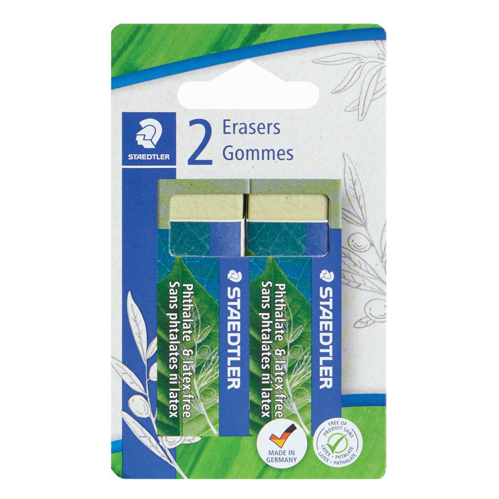 Gomme végétale Staedtler Mars N80 - Lot de 2