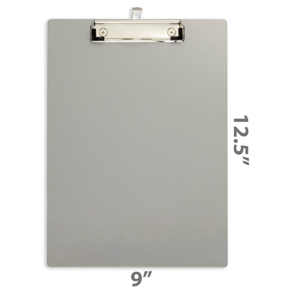 Presse-papiers magnétique en aluminium Officemate - Format lettre - Argent