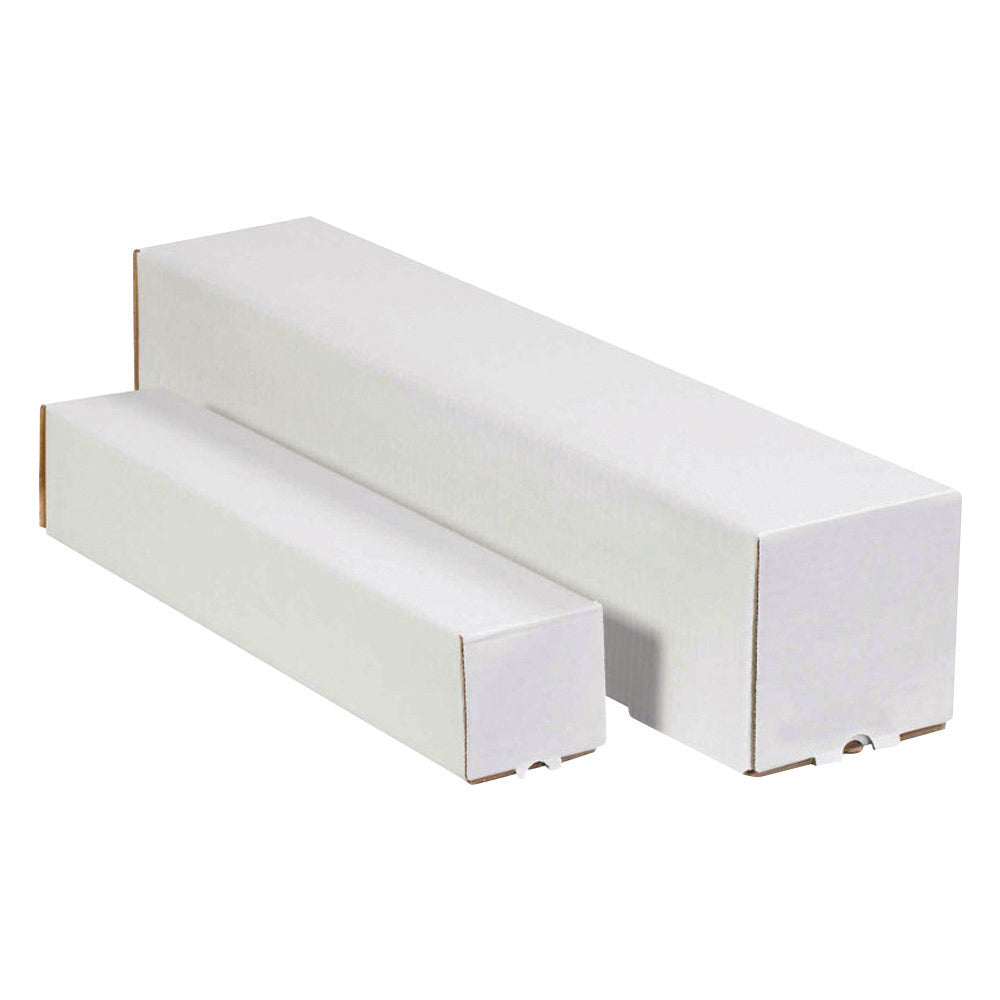 SPC Square Mailing Tubes - 3" x 3" x 25" - White - 10 Pack