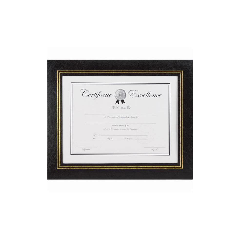Staples Leather Frame - Letter Size - Black - 2 Pack