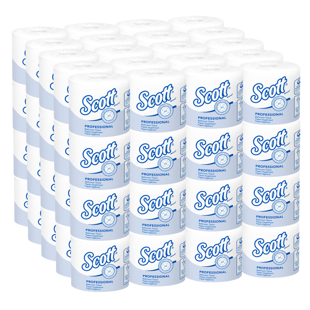 Scott Professional Standard Roll Toilet Paper - 1-Ply - White - 80 Pack