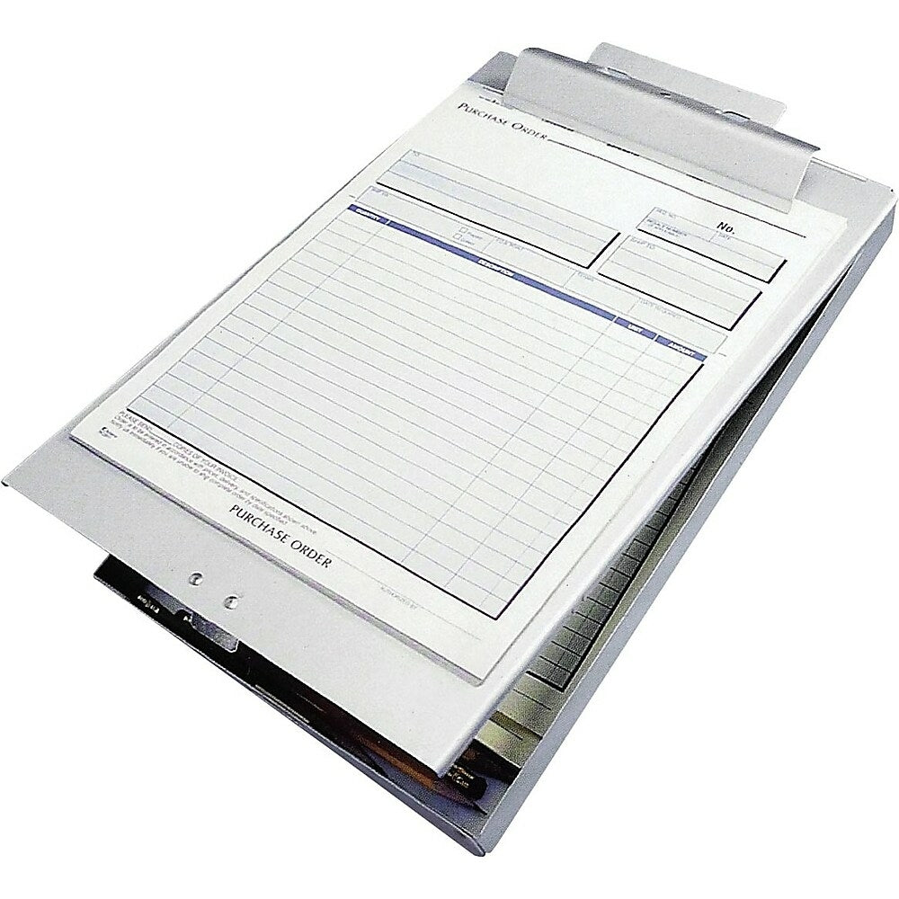 Staples Aluminum Letter Size Top-Hinged Form Holder