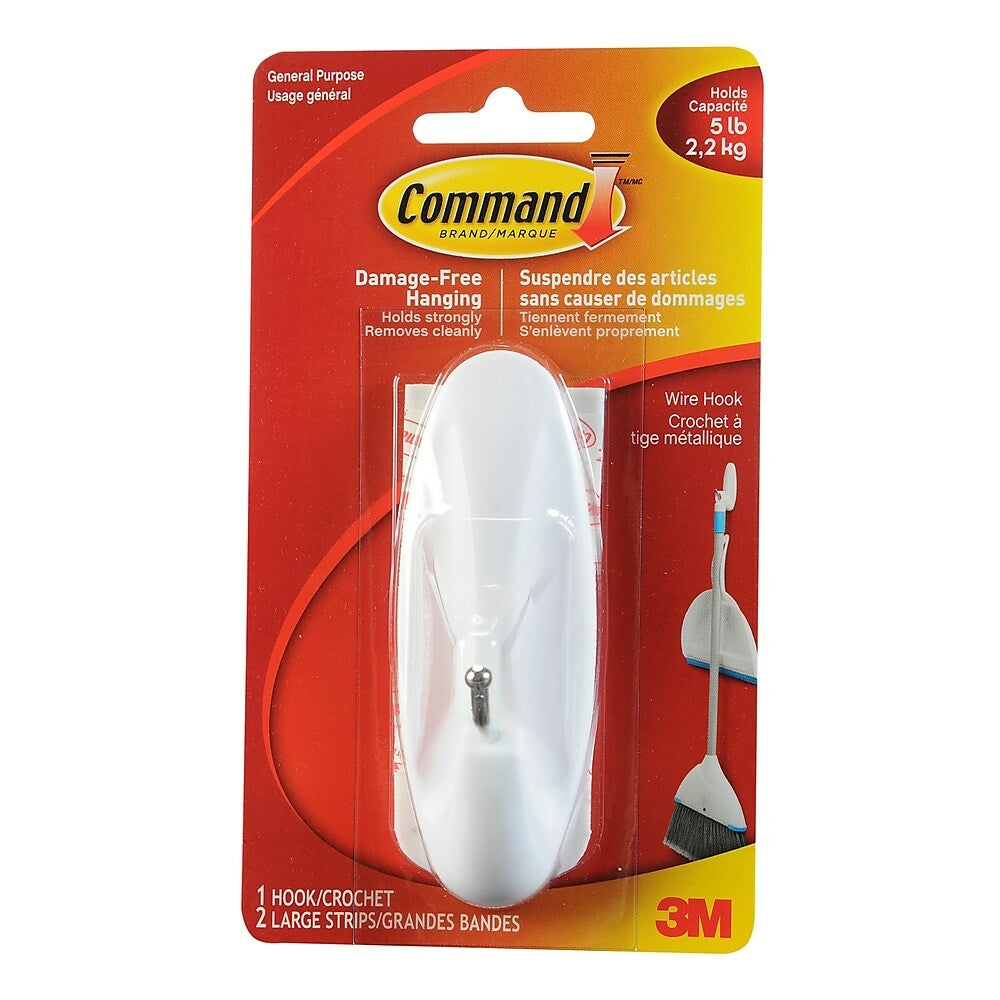 Grand crochet métallique 3M avec bandes Command 17069C