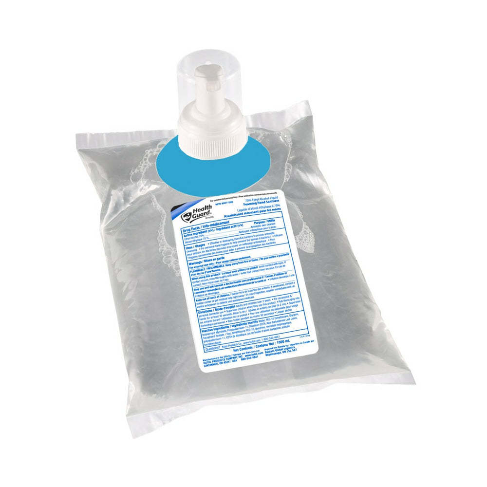 Désinfectant moussant pour les mains à 70 % d'alcool Kutol Health Guard - 1 000 ml - Paquet de 6