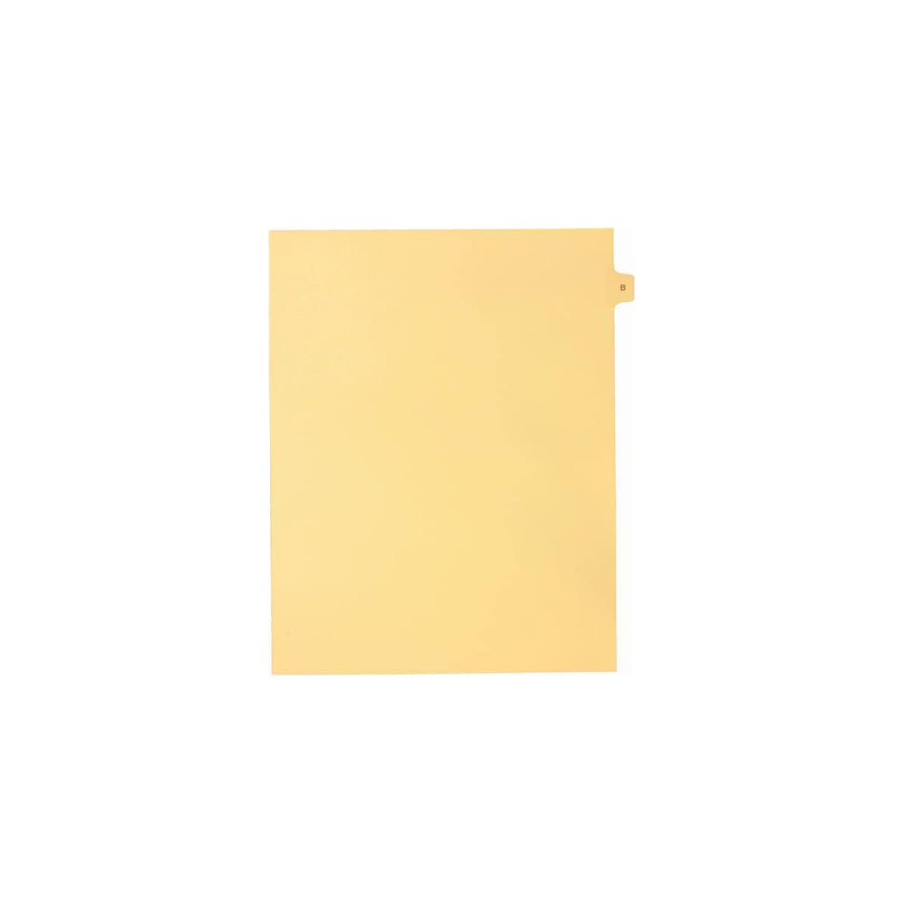 Onglets Sterling Alpha Singles, lettre B, chamois, format lettre, coupe 1/15e, paquet de 25