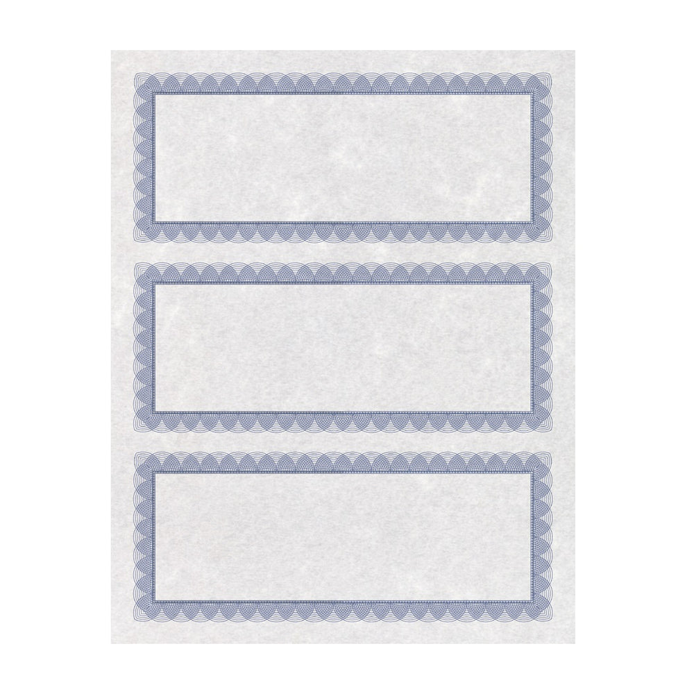 St. James Regent Gift Certificates - 24 lbs. - 3 2/3 x 8 1/2" - Blue - 75 Pack