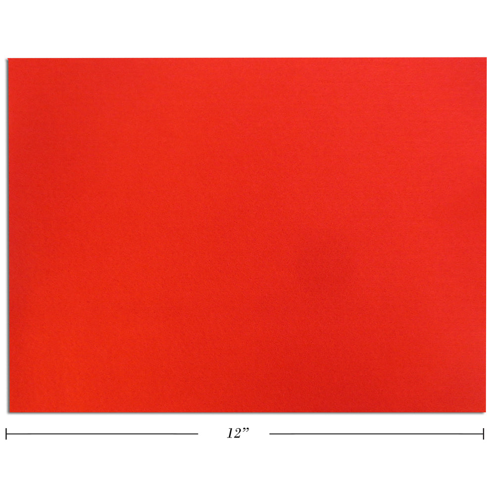 Selectum Felt Sheets - 9"W x 12"L - Red - 10 Pack