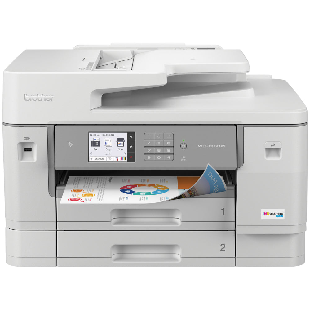Brother MFCJ6955DW INKvestment Tank All-In-One Inkjet Printer
