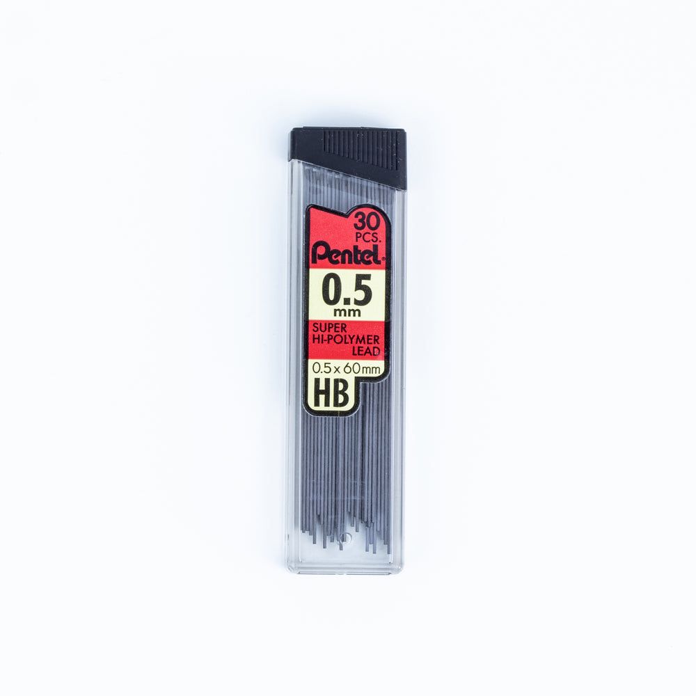 Mine Pentel Super Hi-Polymer pour porte-mines - HB - 0,5 mm