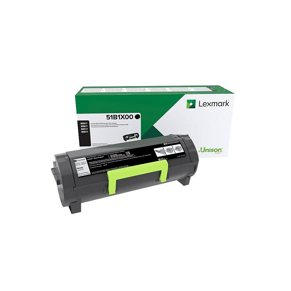 Cartouche de toner Lexmark MS/MX 517-617 à rendement extra élevé (51B1X00)