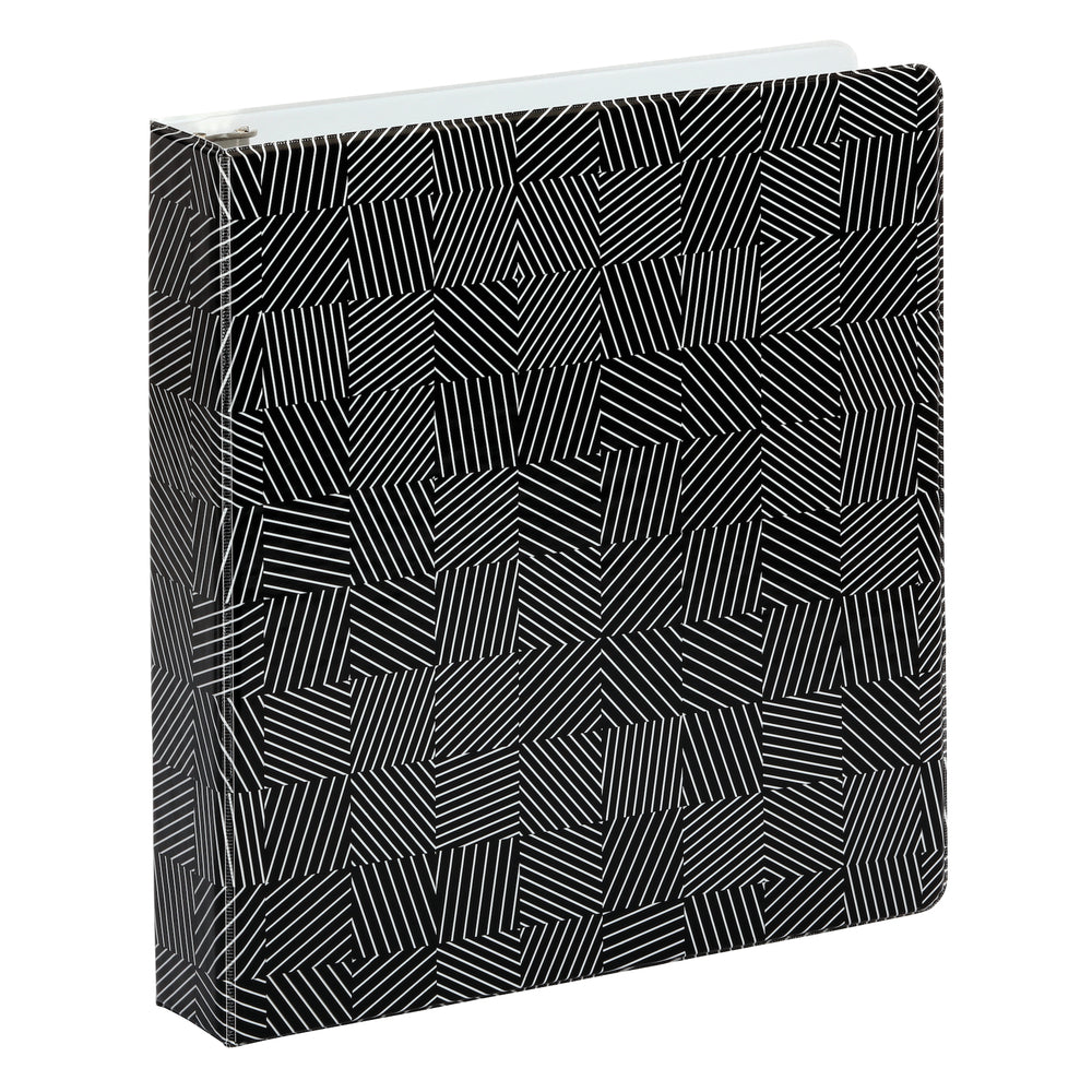 Oxford Labyrinth 1.5" 3-Ring Binder - Black