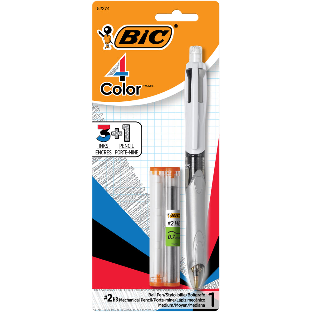 BIC 4 Colour 3 + 1 Pen and Mechanical Pencil