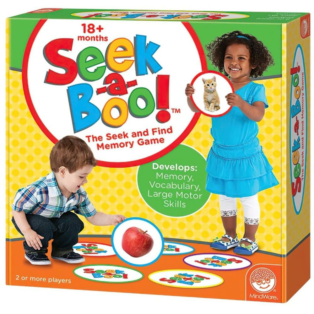 Outset Media Game Seek-A-Boo Memory Game - Bilingual