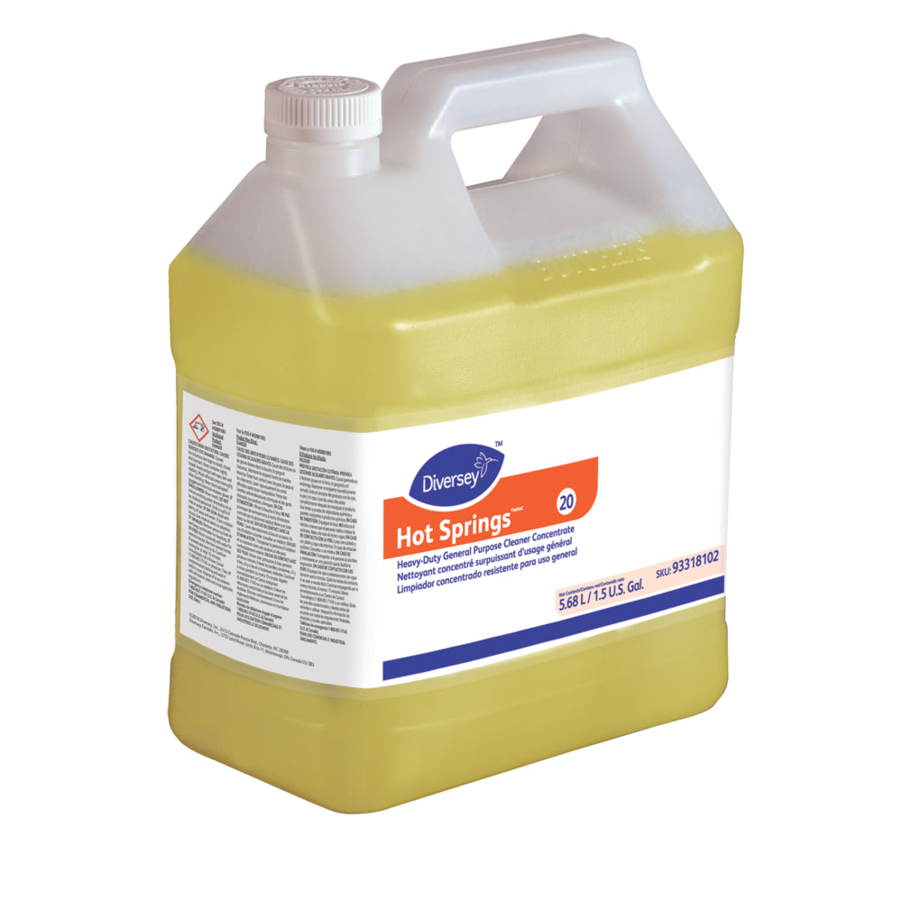 Diversey Hot Springs Heavy-Duty General Purpose Cleaner Concentrate - 5.68L - 2 Pack
