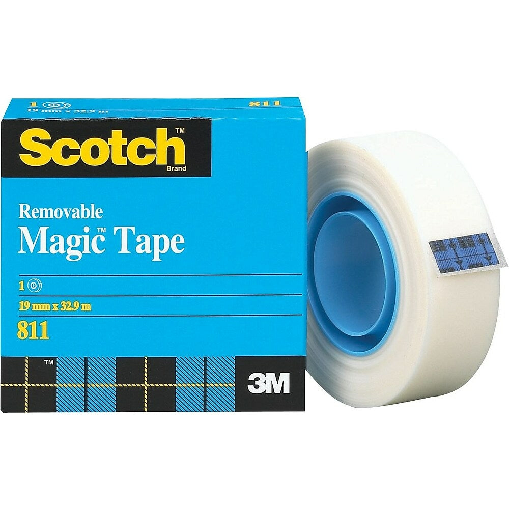 Scotch Removable Tape, Boxed, 19 mm x 32.9 m