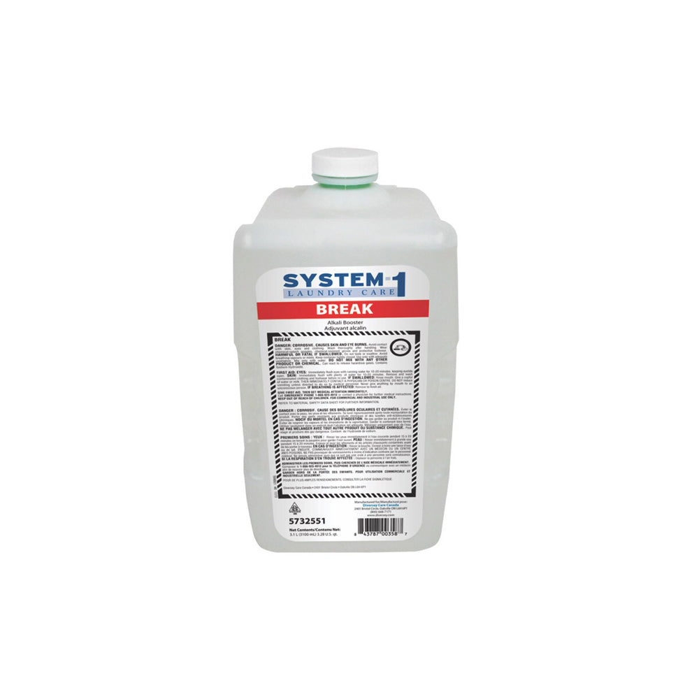 Booster alcalin pour lessive Diversey System 1 - 3,1 L - Lot de 2