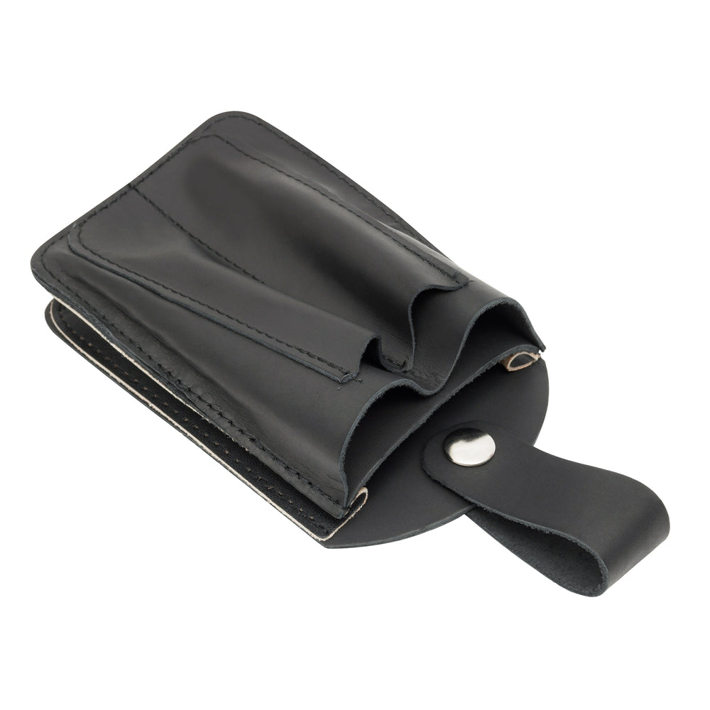 Porte-couteaux en cuir, noir