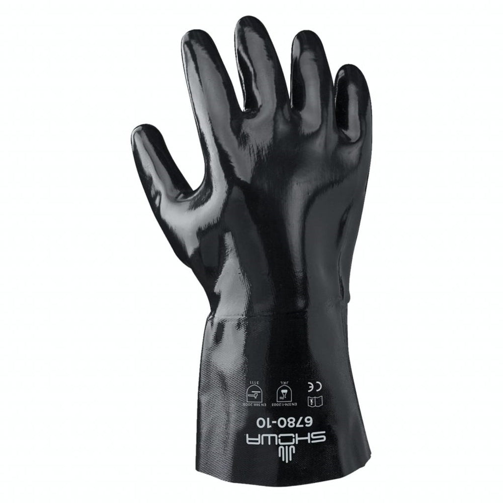 Showa 6780 Neoprene Gloves - 12" - Black - 2 Pack