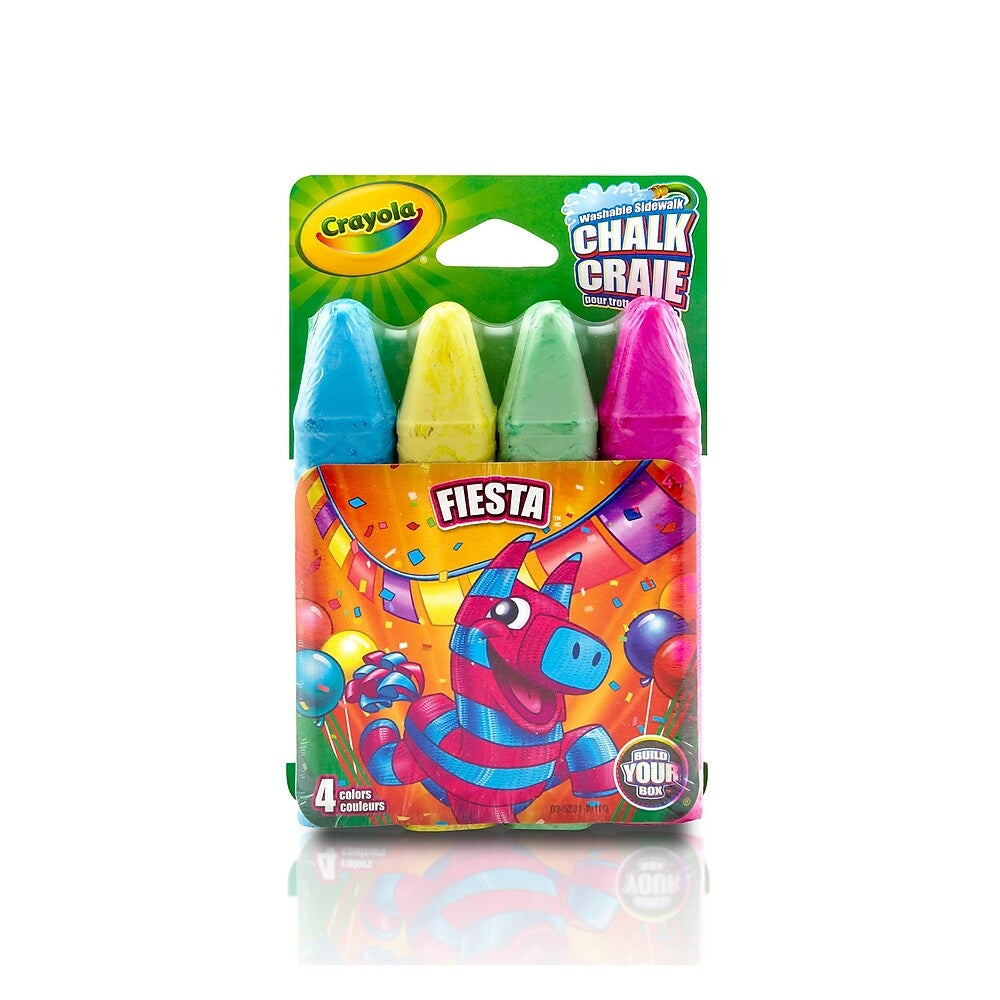 Crayola Washable Sidewalk Chalk - 4 Pack