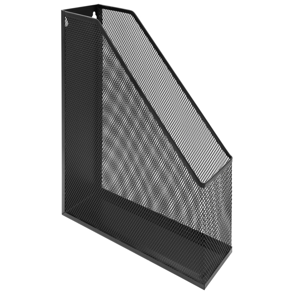 Staples Metal Mesh Magazine File Holder - Black