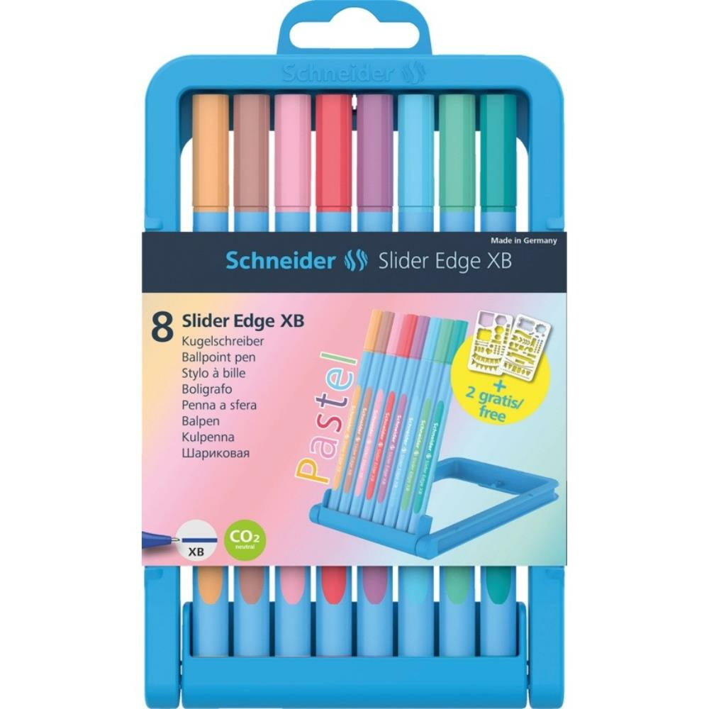 Schneider Slider Edge Pastel Ballpoint Pens - 8 Pack