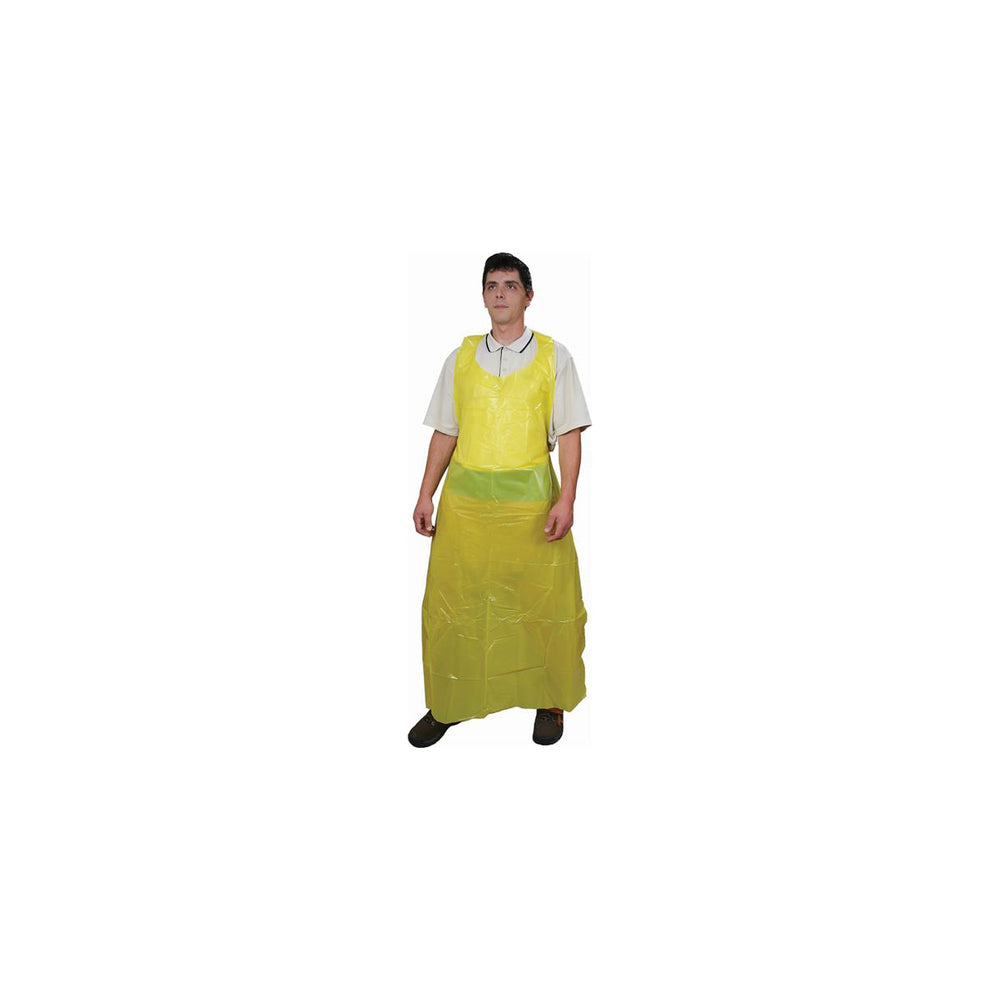 Tablier en polyéthylène épais, jaune, 250/boîte