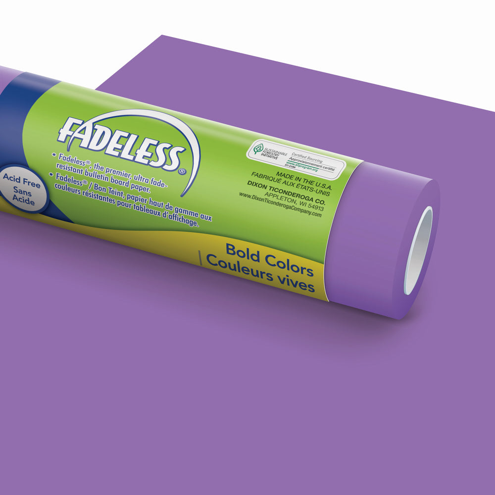 Pacon Baywood Fadeless Paper Roll - Violet - 48" W x 50' L