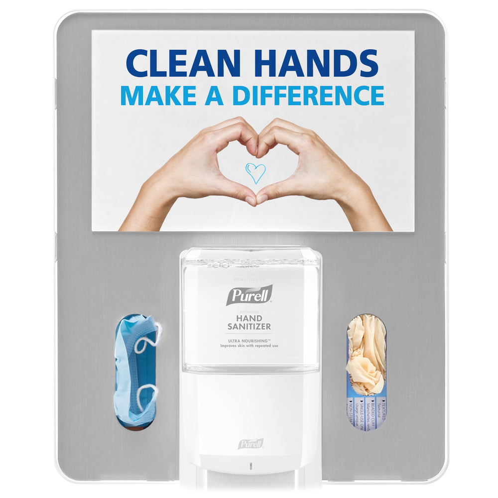 Purell Floor Stand Bracket - Silver