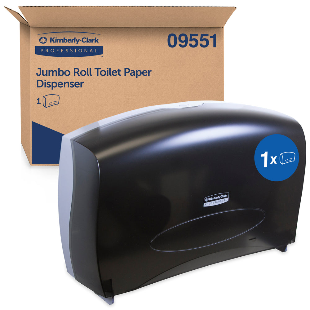 Distributeur de papier toilette standard Kimberly-Clark Professional Combo Unit (09551) - Noir