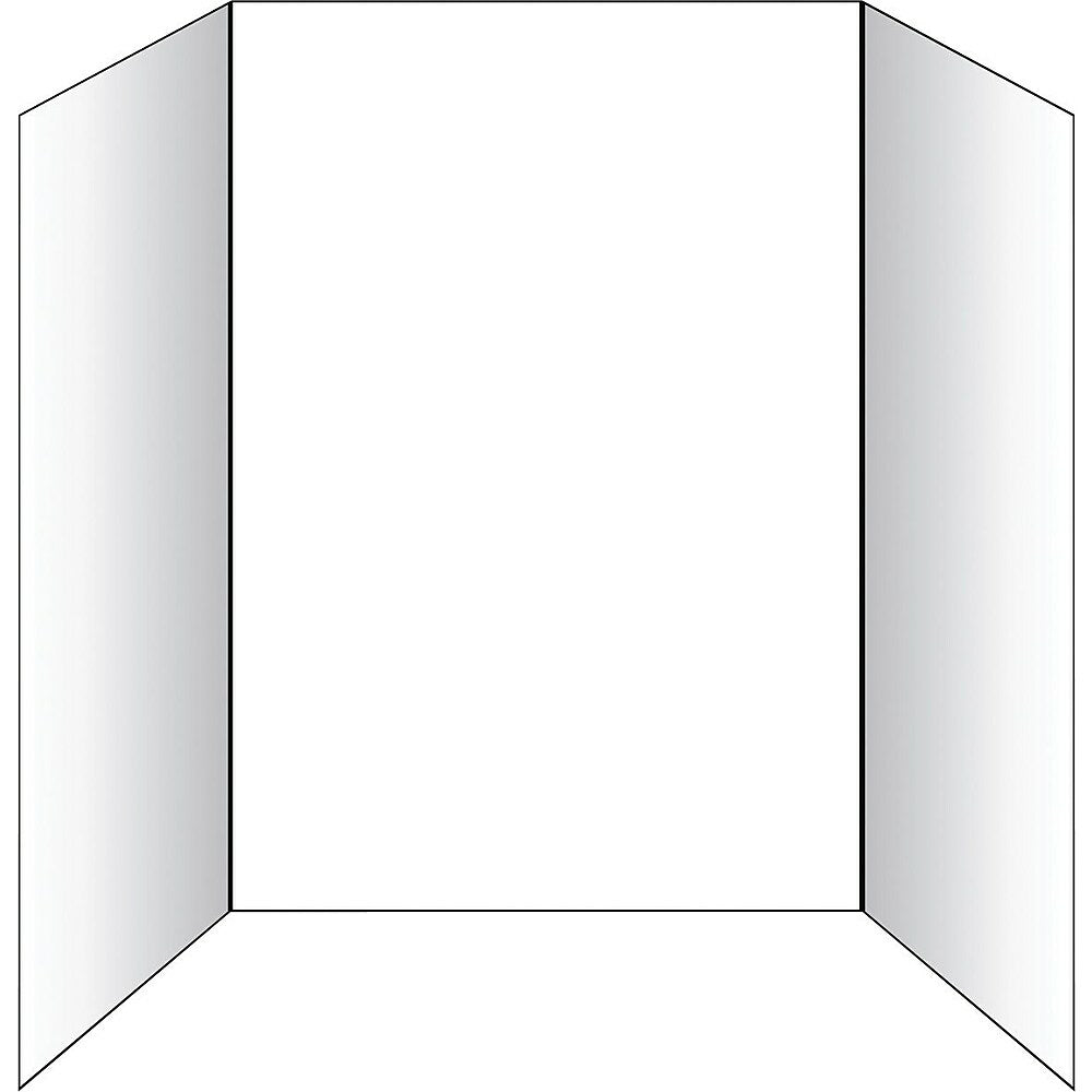Panneau de présentation en mousse Geographics, 122 x 91 cm, blanc