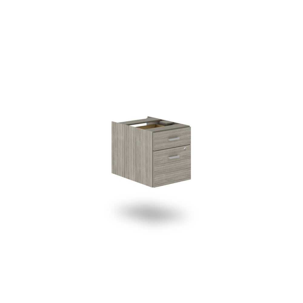 Offices to Go Newland Hanging Desk Pedestal - 1 Box 1 File - Light Grey