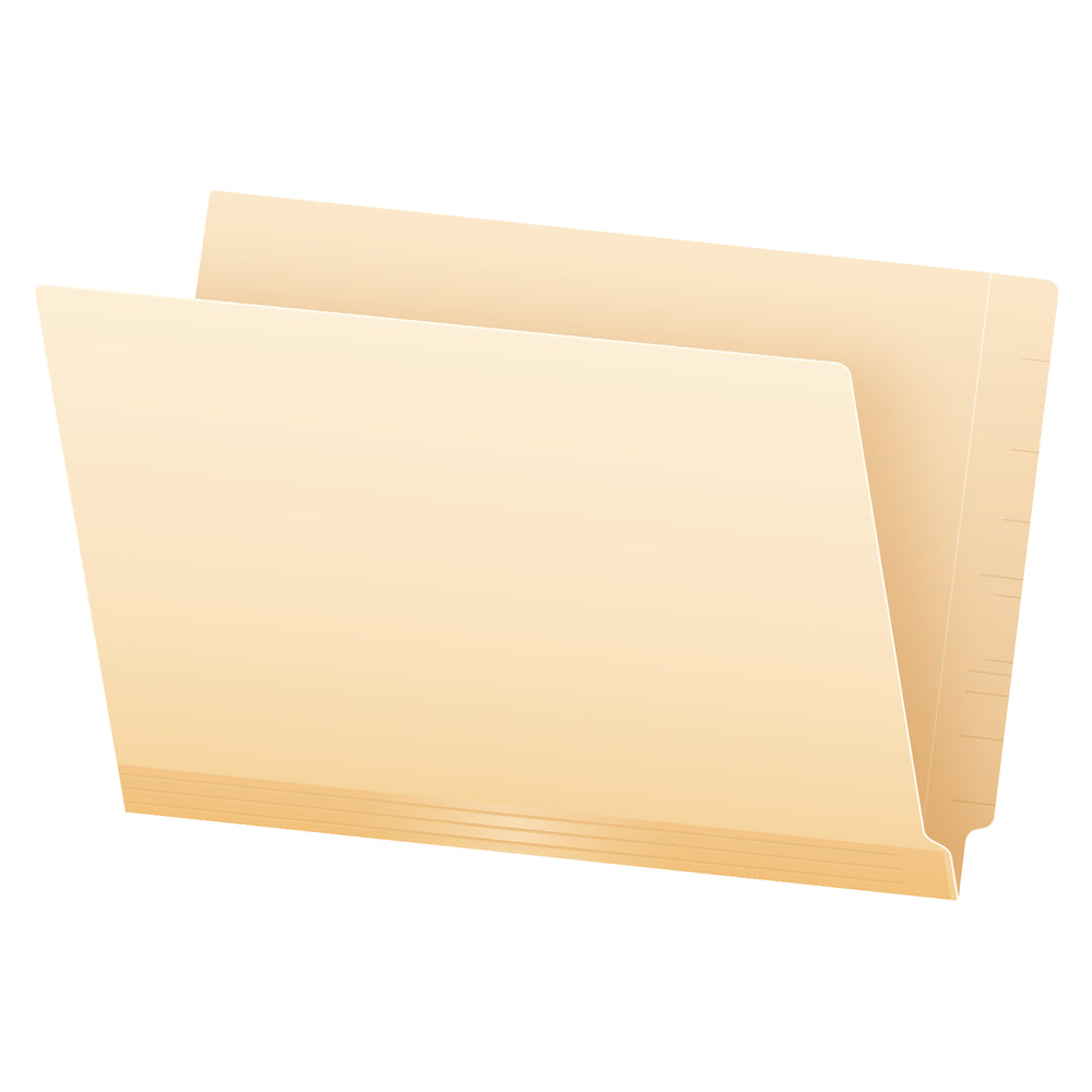 Pendaflex Straight Tab Laminated Shelf Folder - Legal Size - Manila - 50 Pack