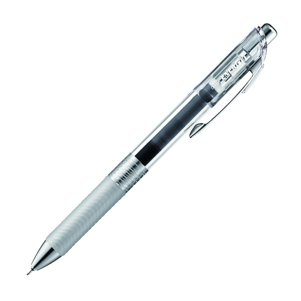 Pentel EnerGel Infree Retractable Liquid Gel Pen - 0.5mm Needle Tip - Black Ink - 12 Pack
