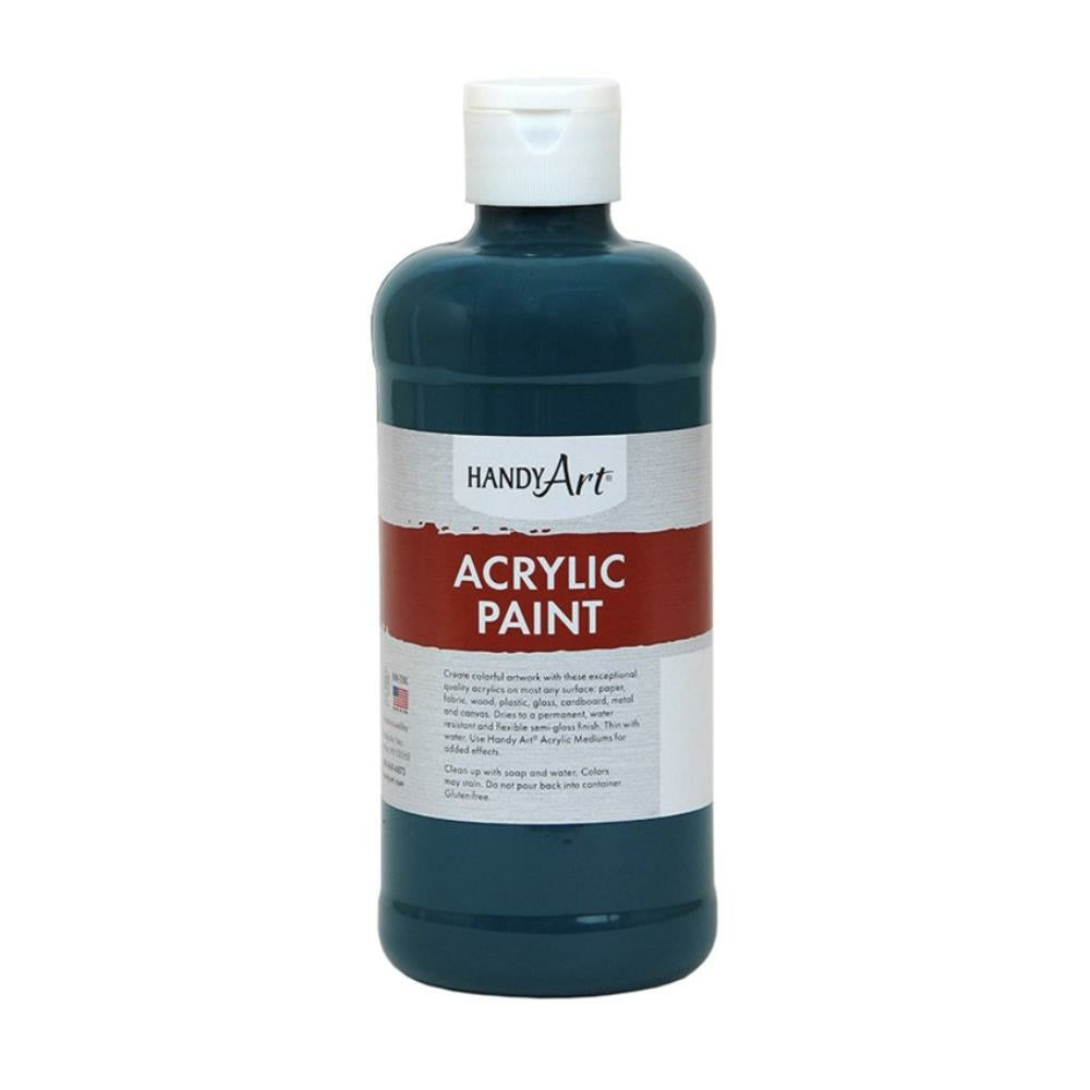 Handy Art Acrylic Paint, Phtalo Green, 473ml.