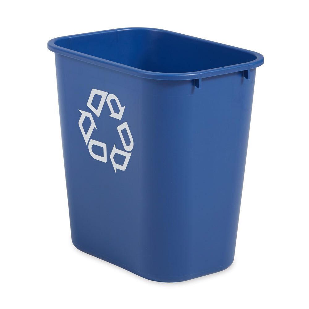 Rubbermaid Deskside Recycle - MED - 28QT/27L - 14.50" L x 10.50" W x 15.0" H - BLUE