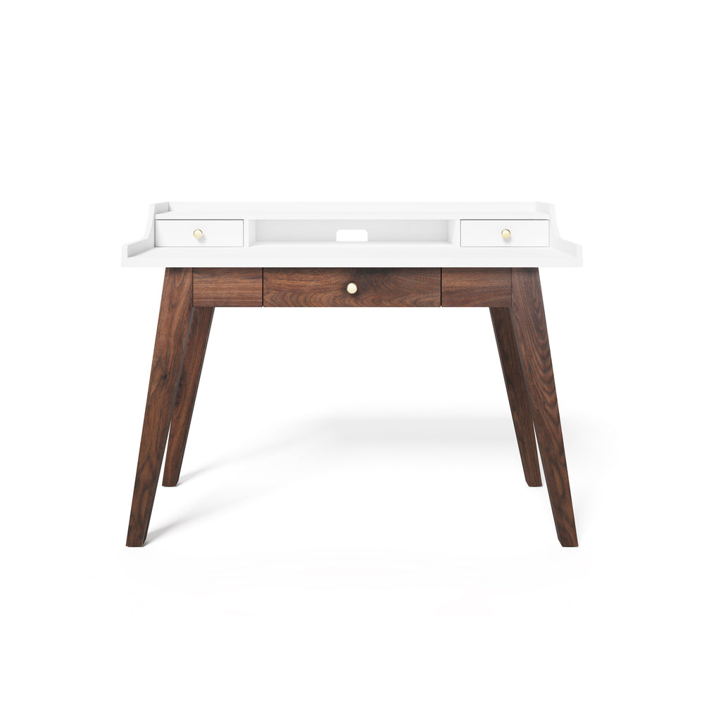 Bureau Oliver Thomasville 48" de largeur - Blanc/marron