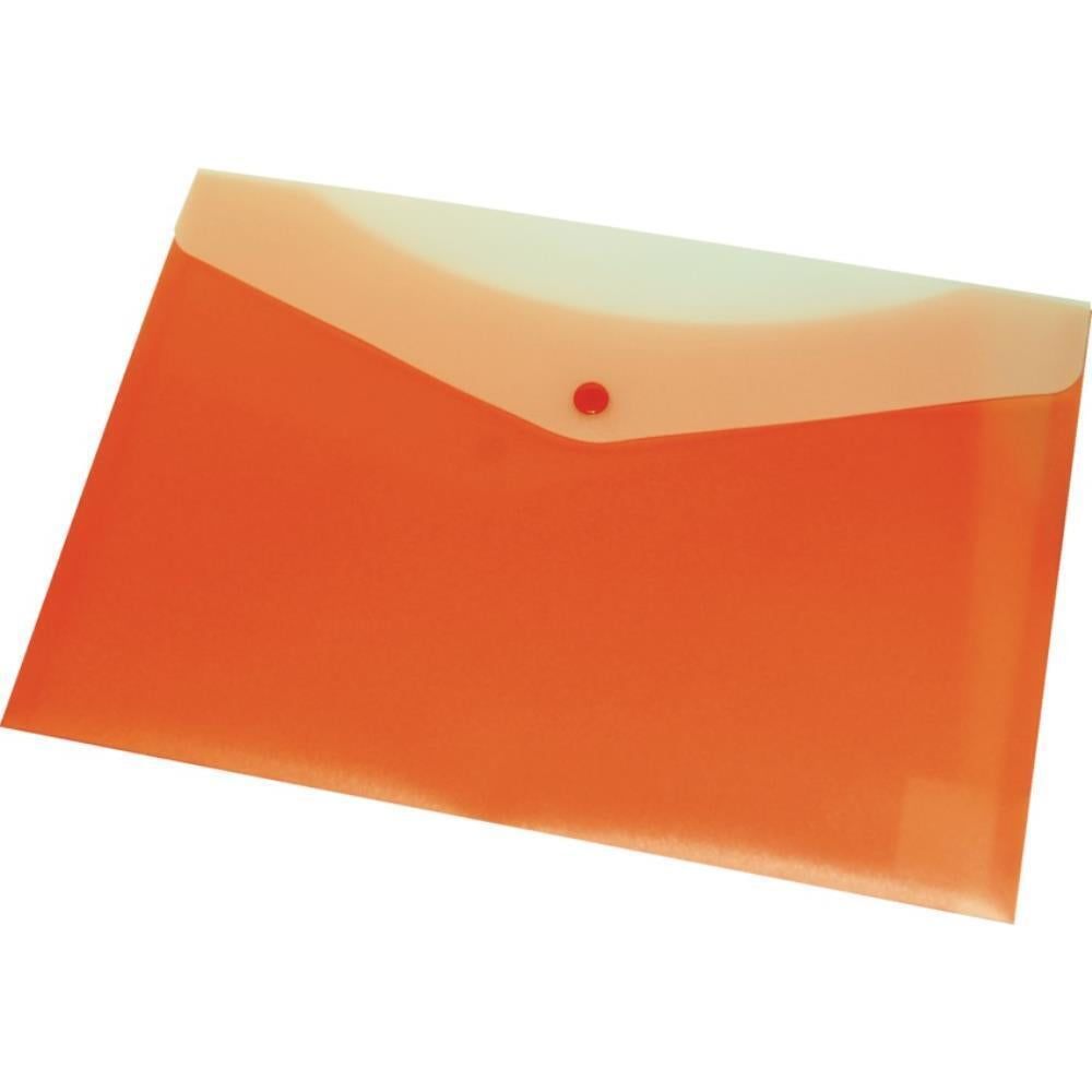 Enveloppe en polyéthylène givré VLB Filemode - 13-1/4" x 9" - Orange