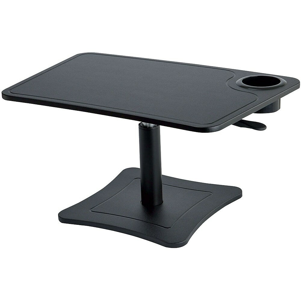 Victor Height Adjustable Laptop Stand with Cup Holder - Black (DC240B)