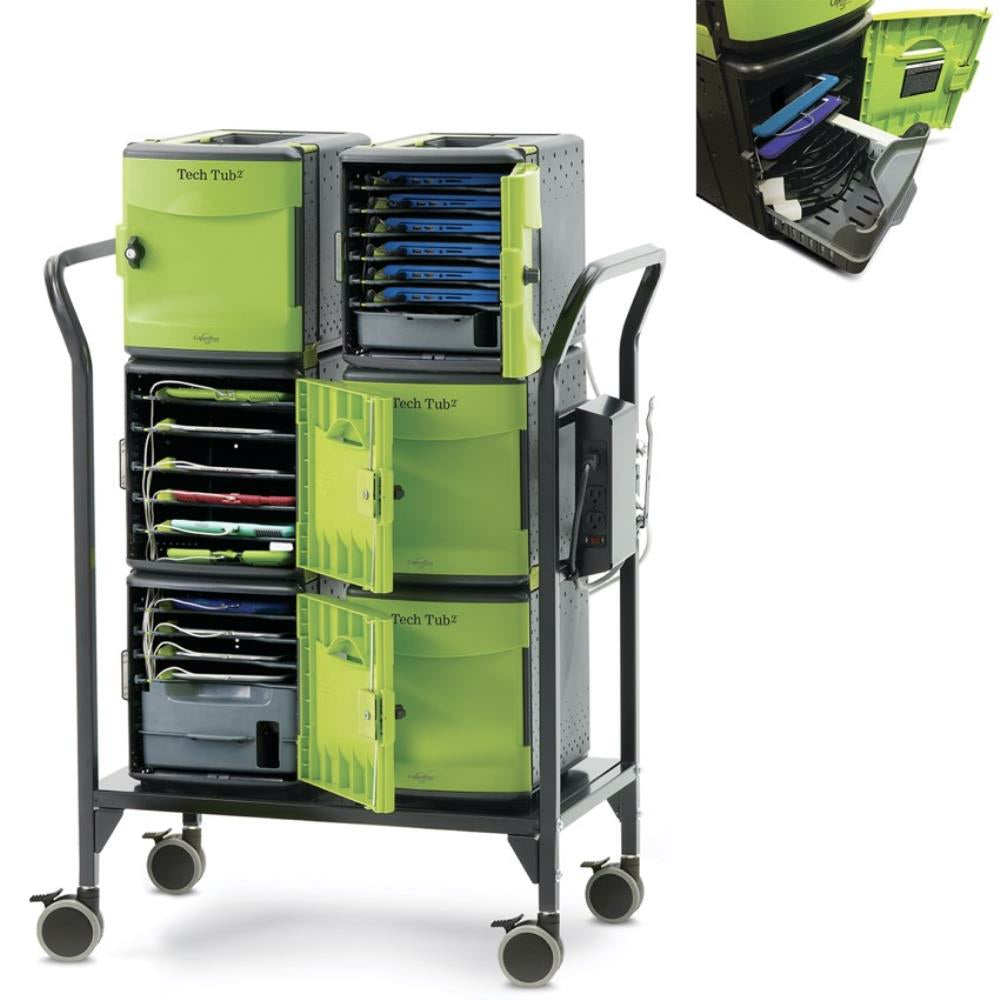 Copernicus Tech Tub2 Modular Cart for Large Adapters - For 32 devices