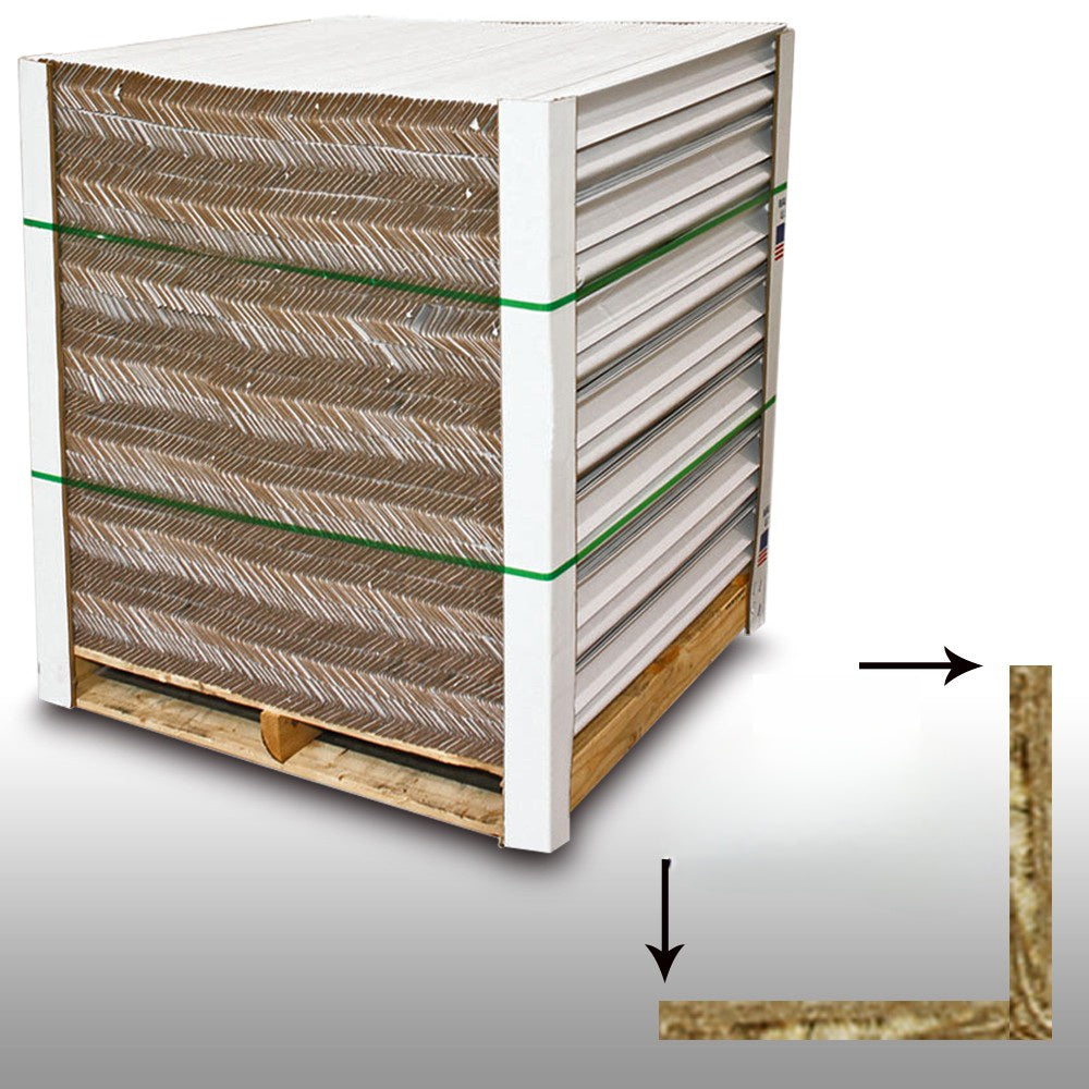 Canpaco Edge Protectors Corner Boards - 2" L x 2" W x 0.16" D x 72" H - 1120 Pack