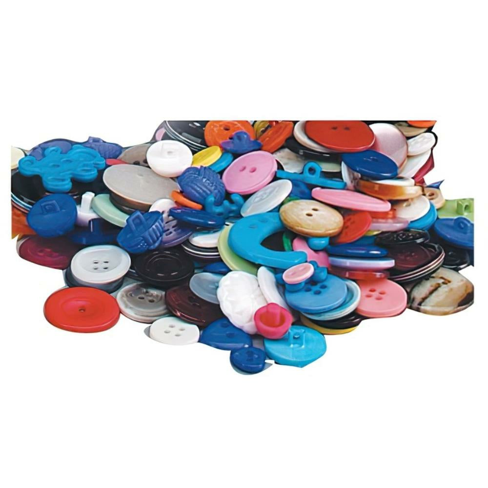 Seau de boutons Hygloss - Tailles et formes assorties - 453 g