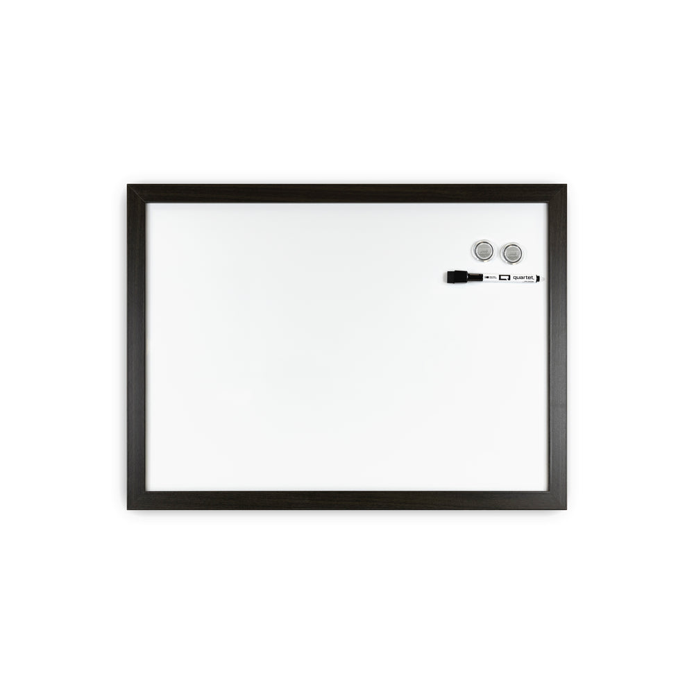 Tableau magnétique effaçable à sec Quartet en bois – 43 cm (H) x 58 cm (L) – Noir