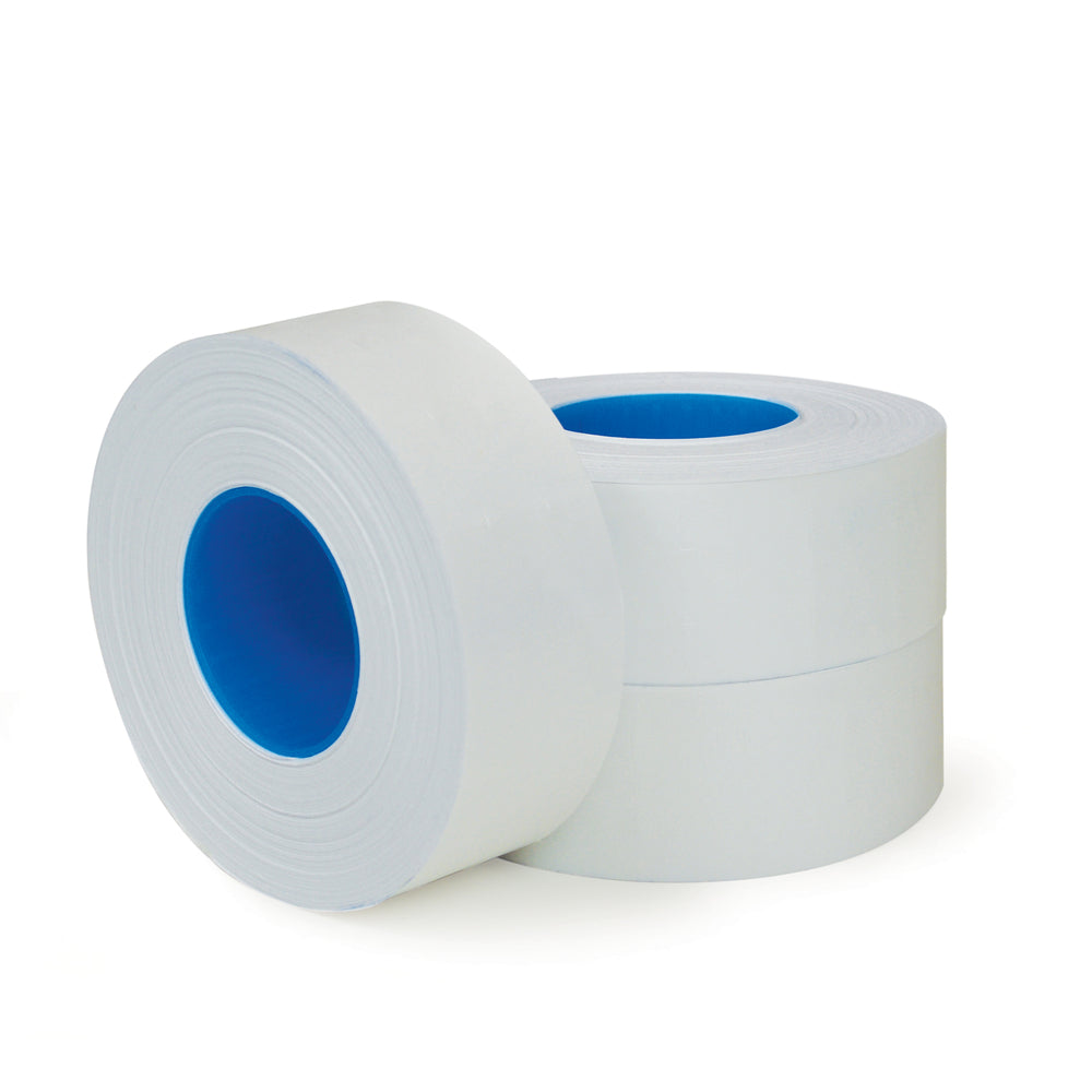 Étiquettes Garvey pour pistolet de mesure Garvey 2212 – 1 ligne – Blanc – 3 rouleaux de 1 200 étiquettes (098616)