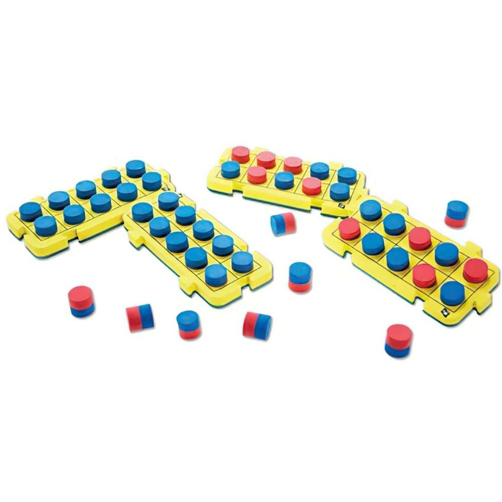 SI Manufacturing Ten Frame-Linking - 5 cm x 12,7 cm - Ensemble de 4 planches